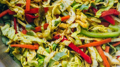 Gujarati-style carrot and cabbage stir-fry recipe