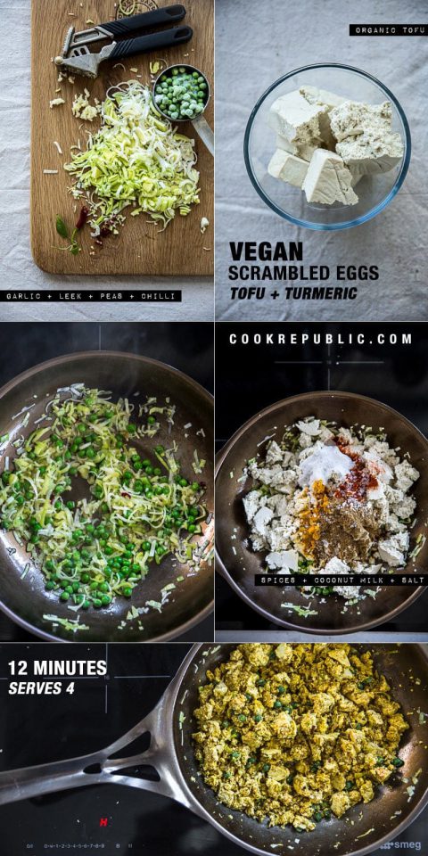 Vegan Scrambled Spice Eggs (Tofu And Turmeric Scramble) - Cook Republic