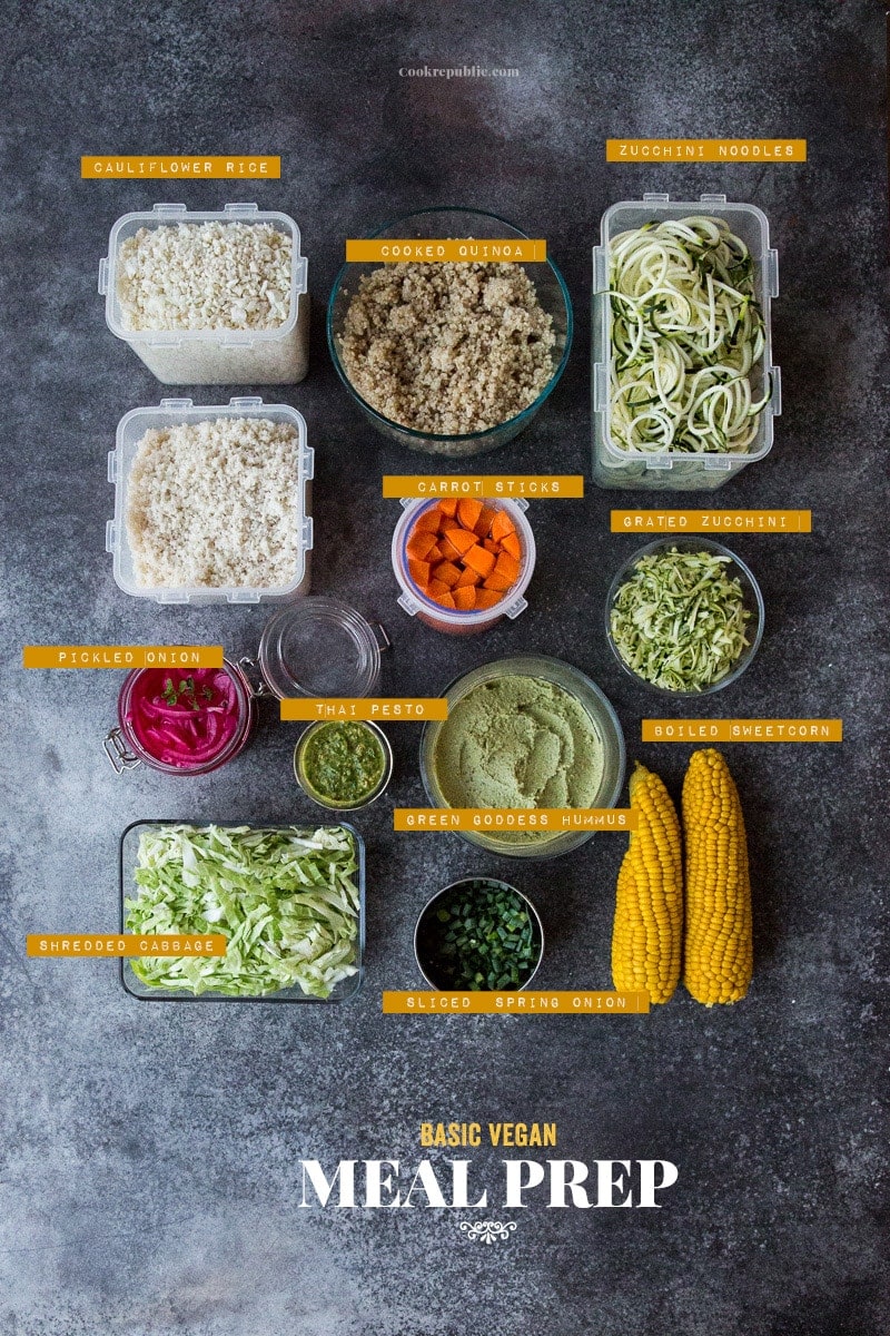 How To Meal Prep + Make 4 Meals at Once - Green Healthy Cooking