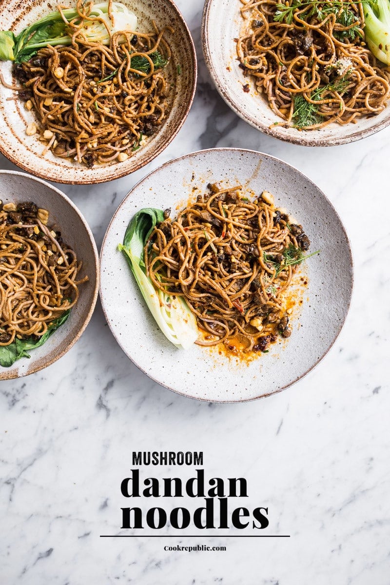 Hot Mushroom Dan Dan Noodles + Philips Pasta And Noodle Maker Giveaway -  Cook Republic