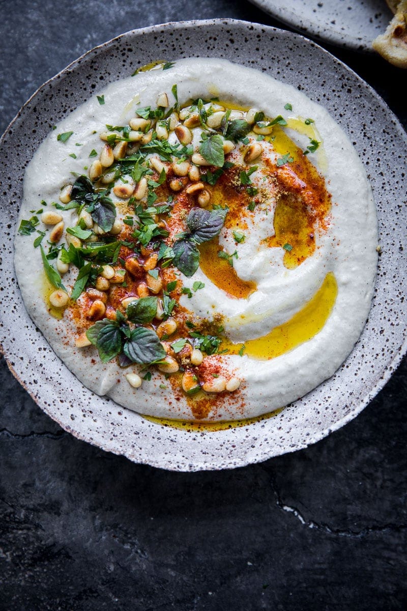 Homemade Baba Ghanoush And Lebanese Flatbread - Cook Republic #yeastbread #babaganoush #flatbread