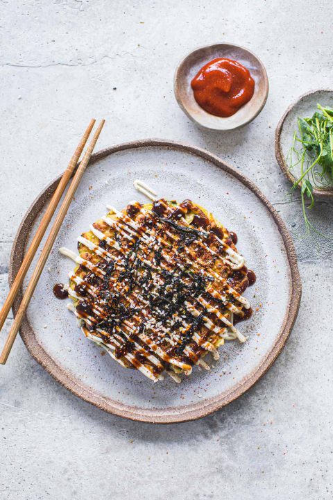 Jackfruit Veggie Okonomiyaki - Cook Republic