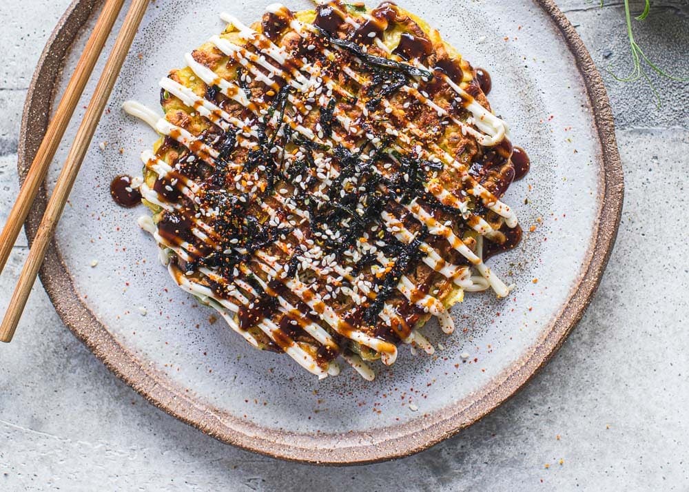 Jackfruit Veggie Okonomiyaki - Cook Republic