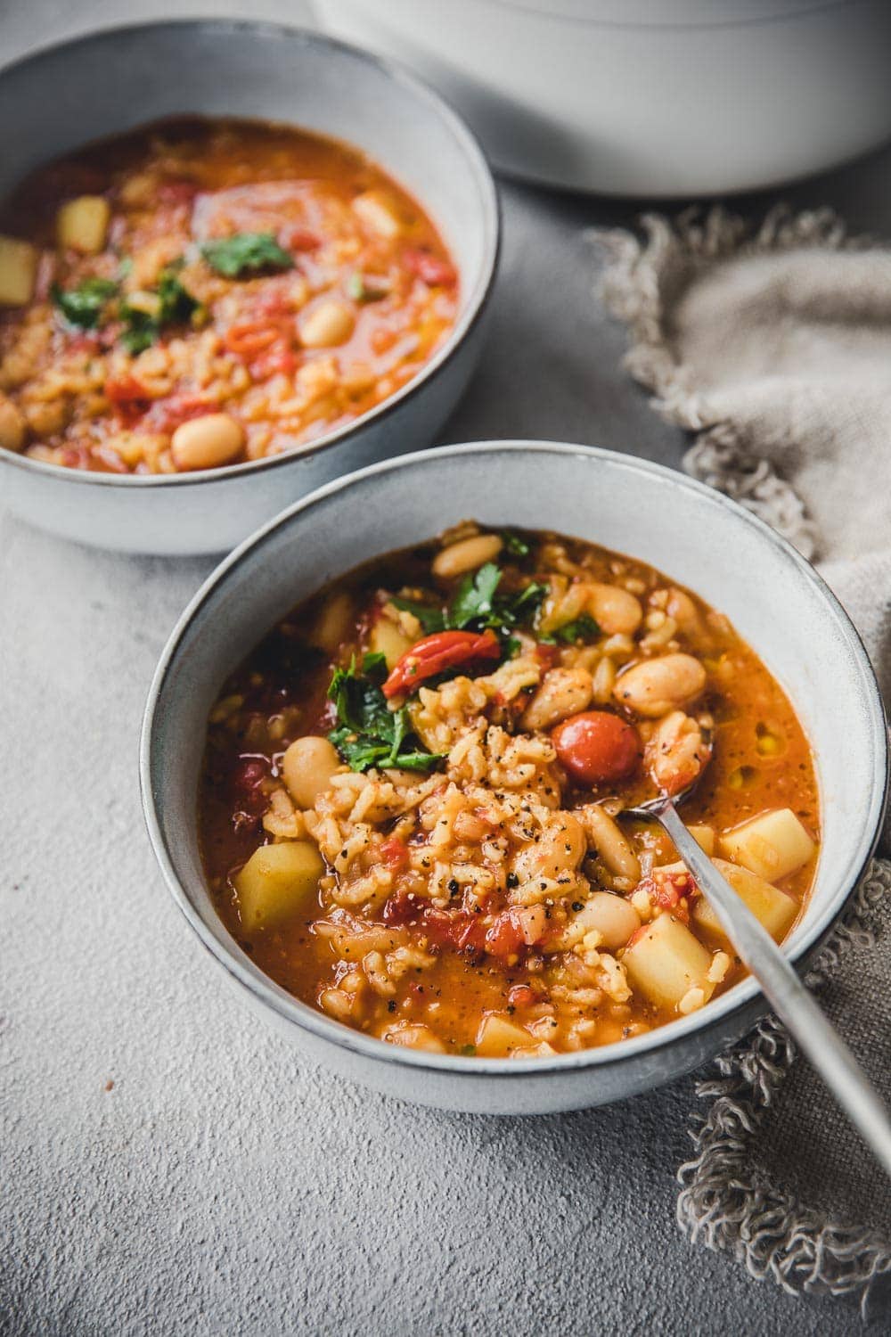 Risotto Soup (Butter Bean And Rice Minestrone) - Cook Republic