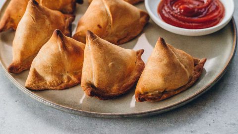 Air Fryer Aloo Samosa  Air Fried Veg Samosa Recipe - Aaichi Savali