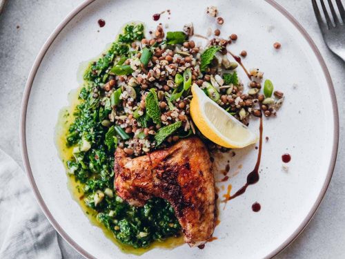 Smoky Chicken Chimichurri Lentil Salad - Cook Republic