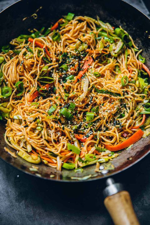 Vegan Ginger Soy Tomato Noodles - Cook Republic