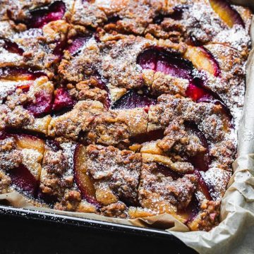 Plum Pecan Crumble Cake - Cook Republic